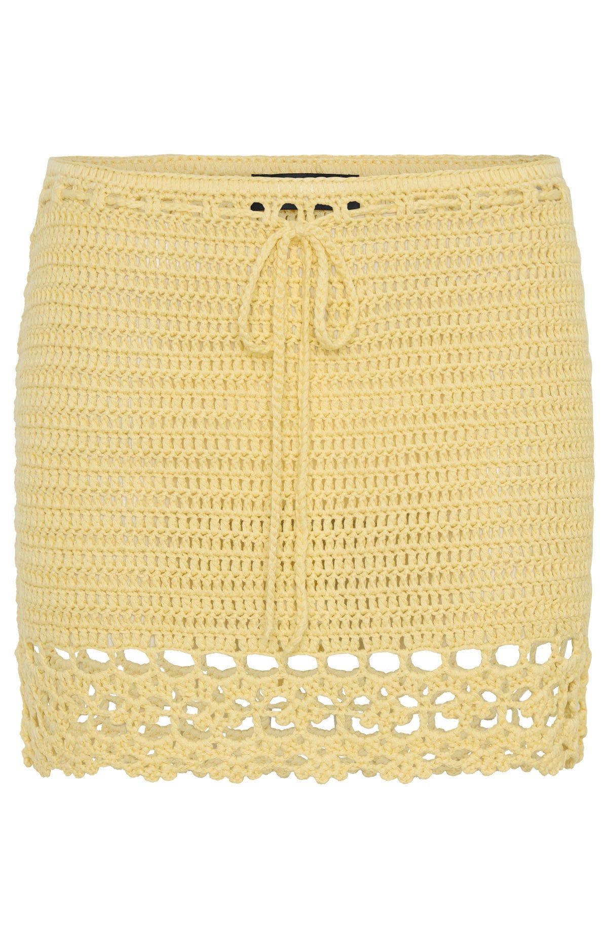 Trending Dont Ask Me That Crochet Mini Skirt Lemon