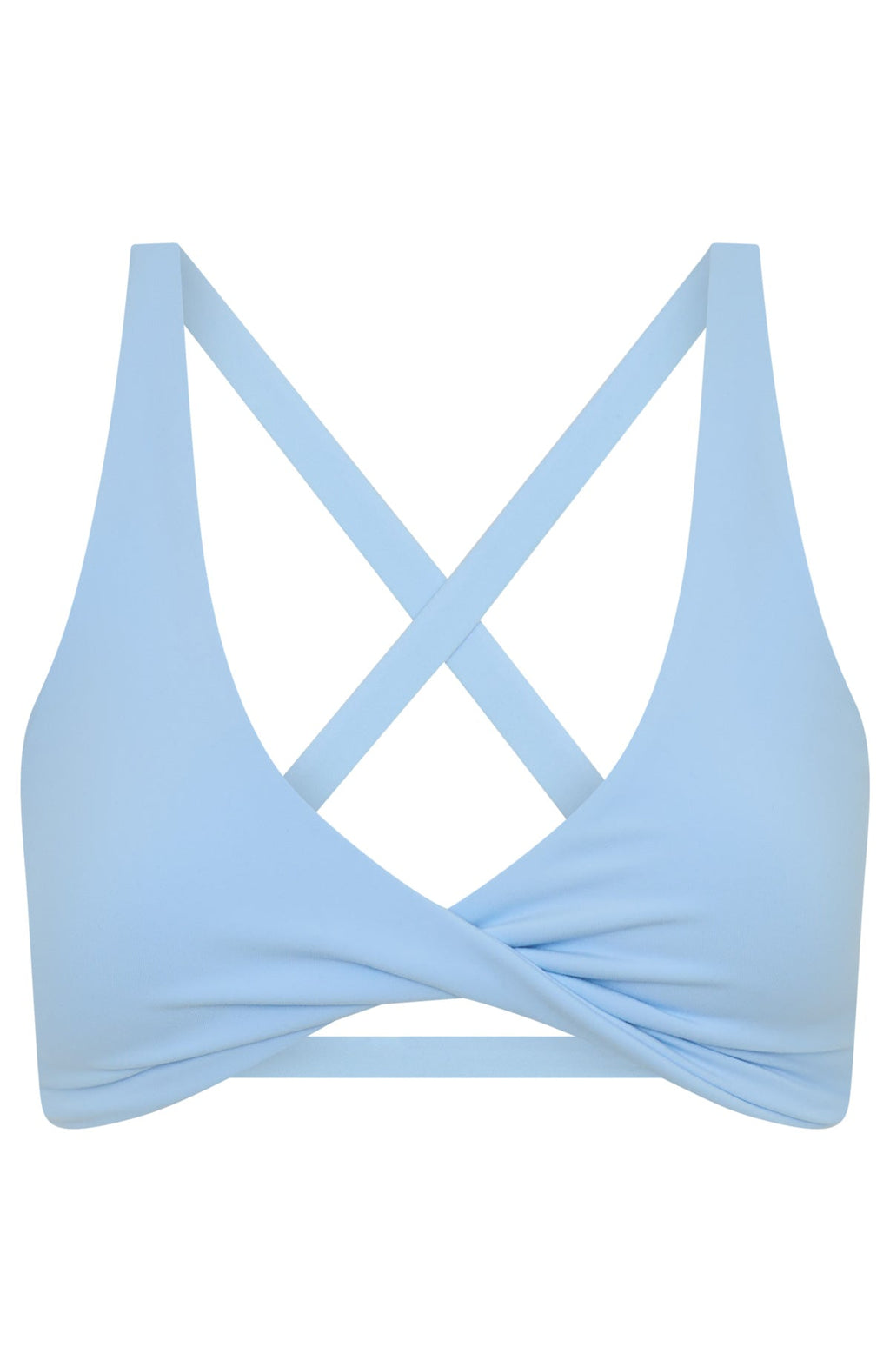 Trending High Definition Sports Bra Baby Blue