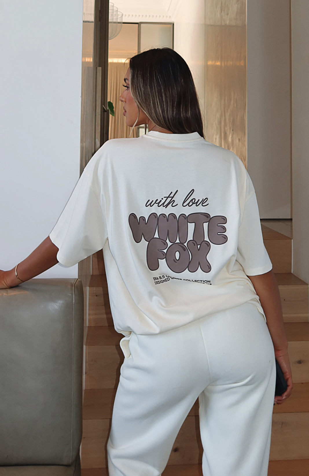 Trending With Love Always Oversized Tee Cream