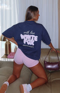 Trending With Love Always Oversized Tee Navy