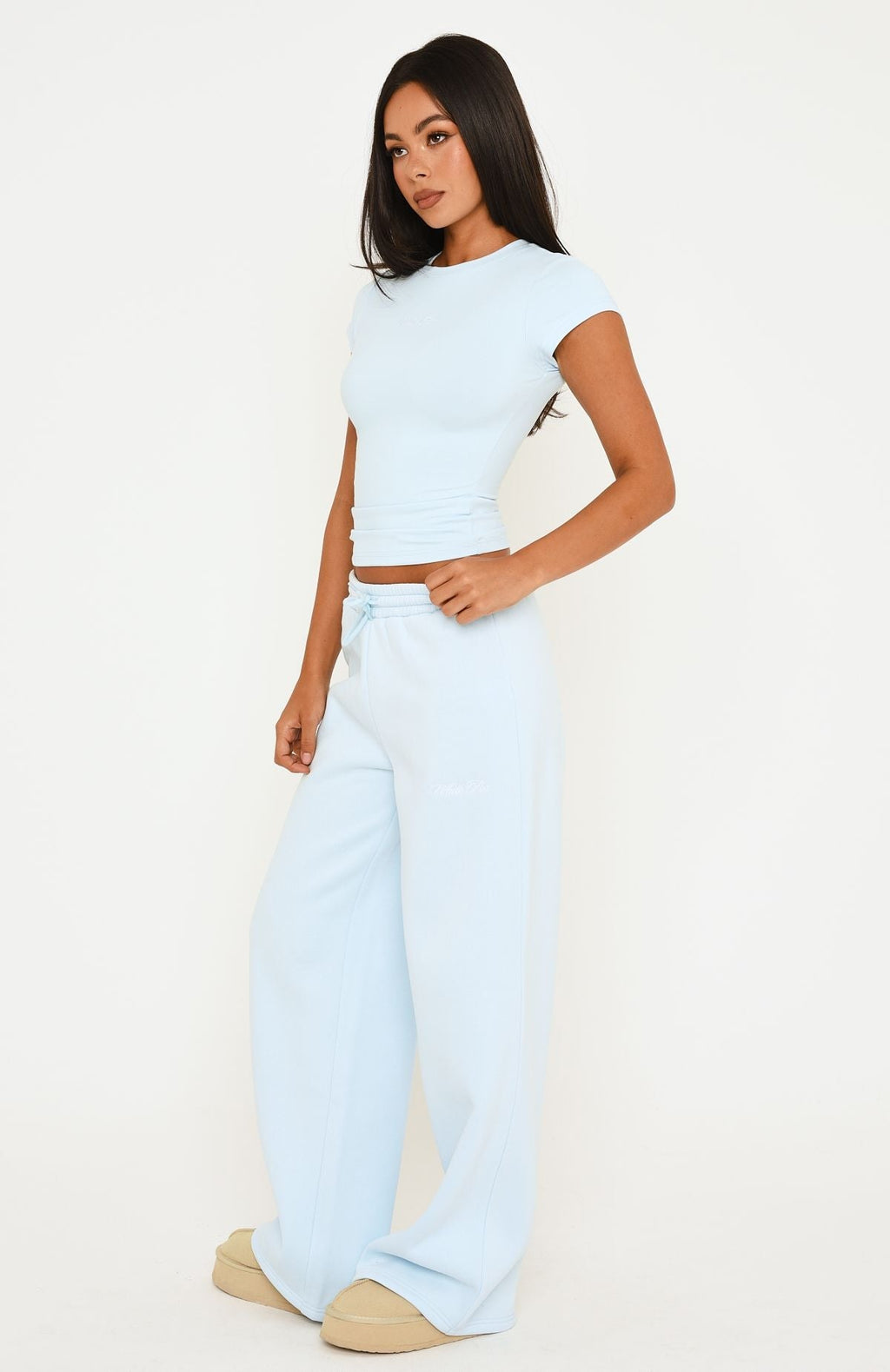 Trending Wishing For It Wide Leg Sweatpants Blue