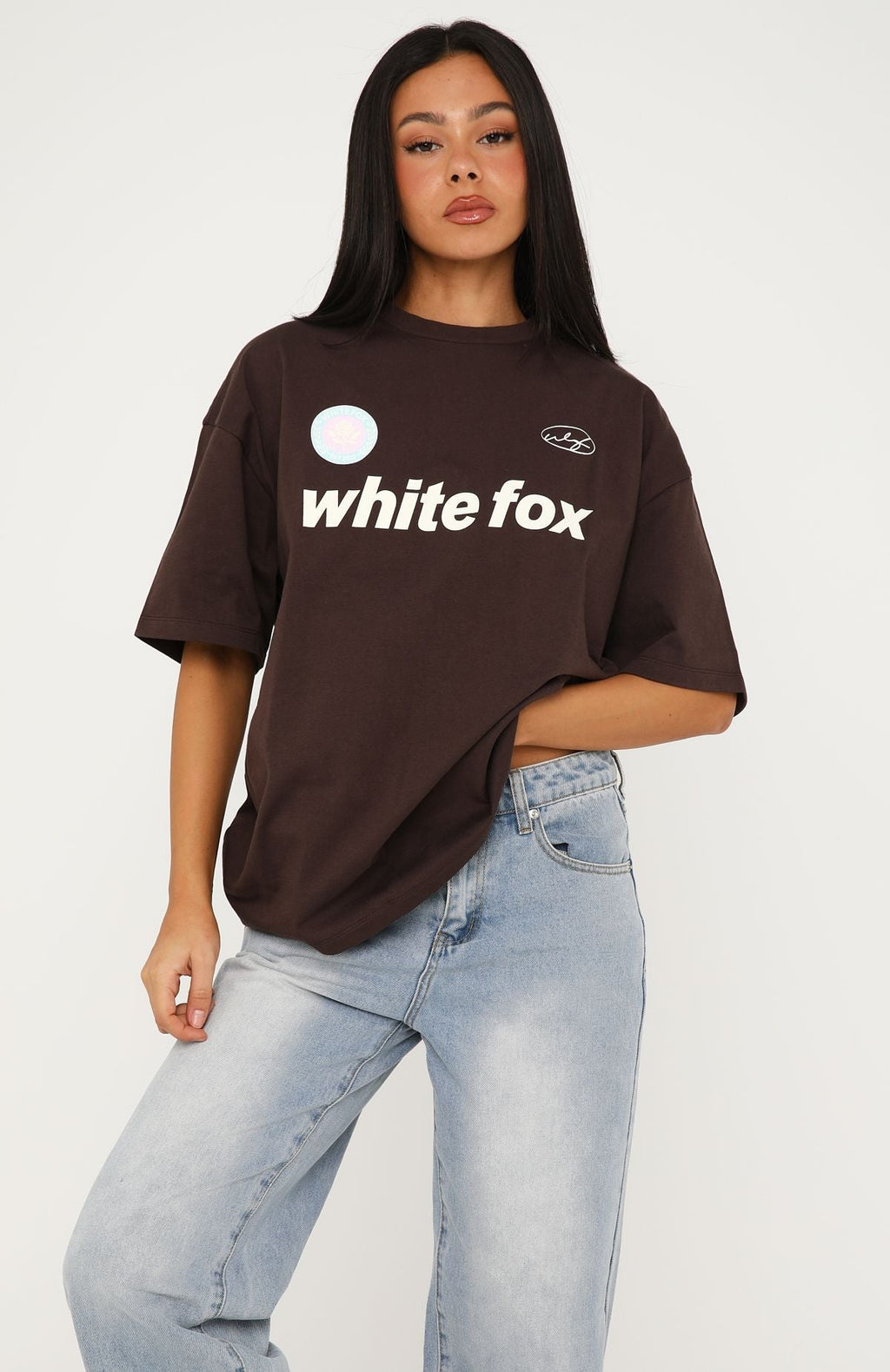 Trending No Matter What Happens Oversized Tee Chocolate