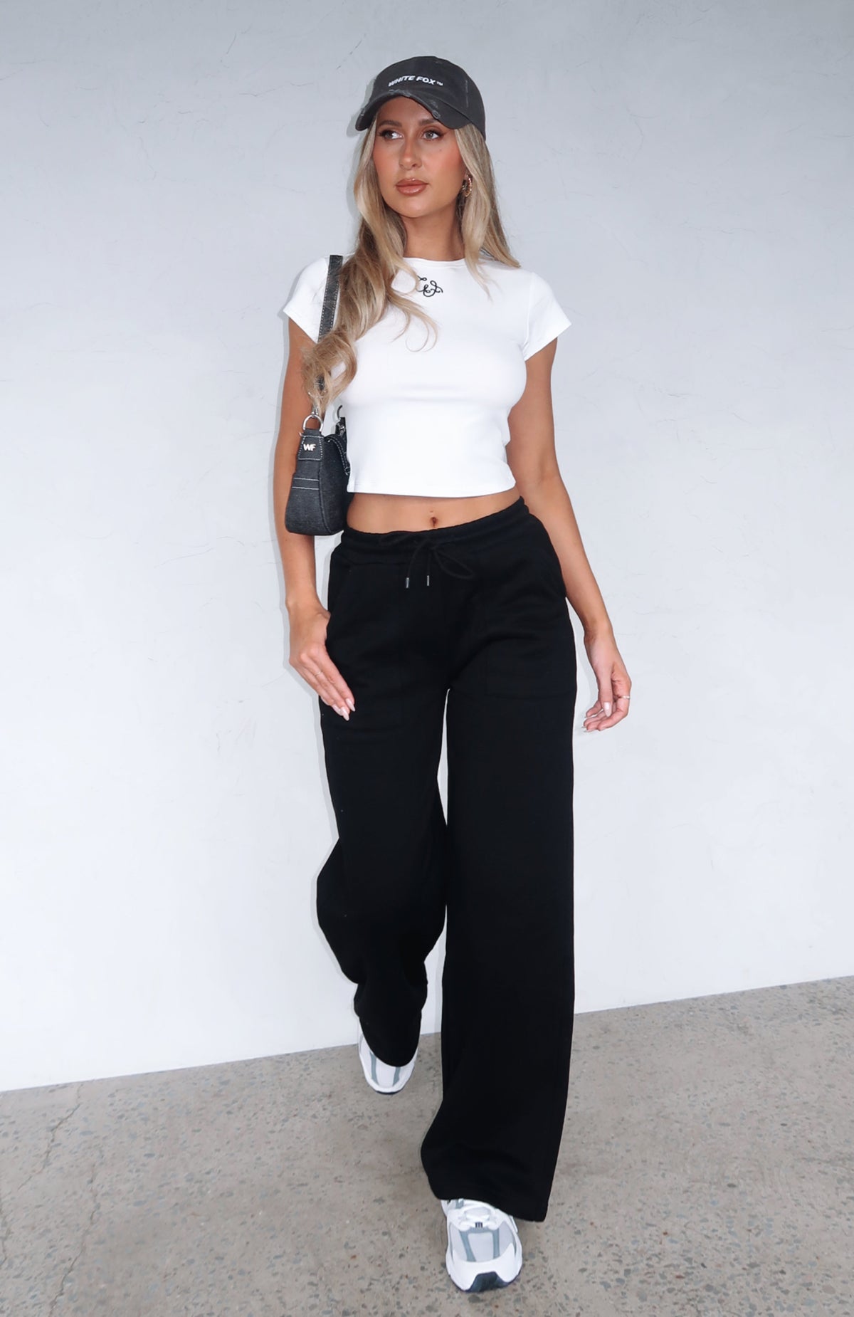 Trending Youd Love It Here Wide Leg Sweatpants Black