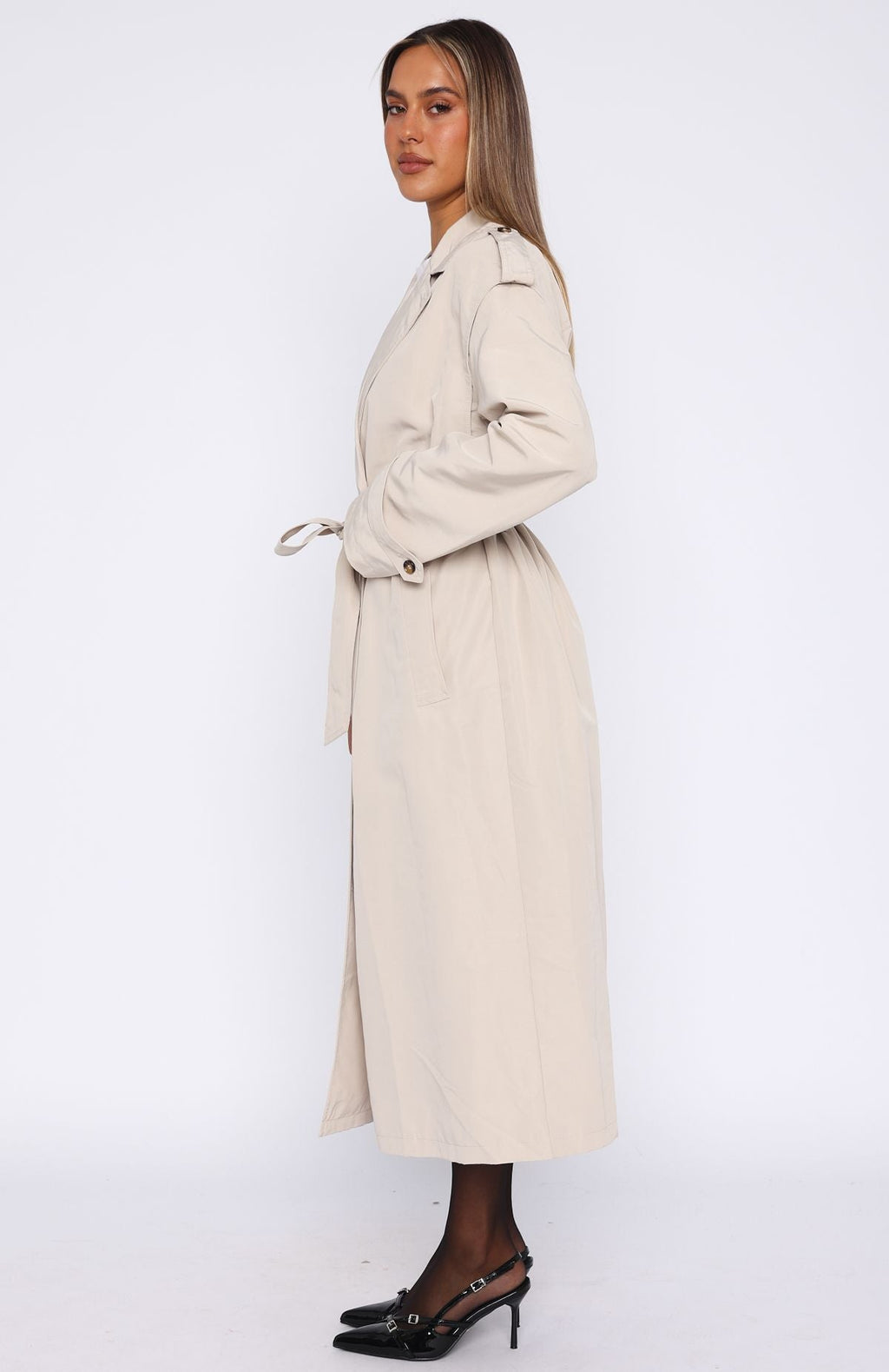 Trending Working Overtime Trench Beige