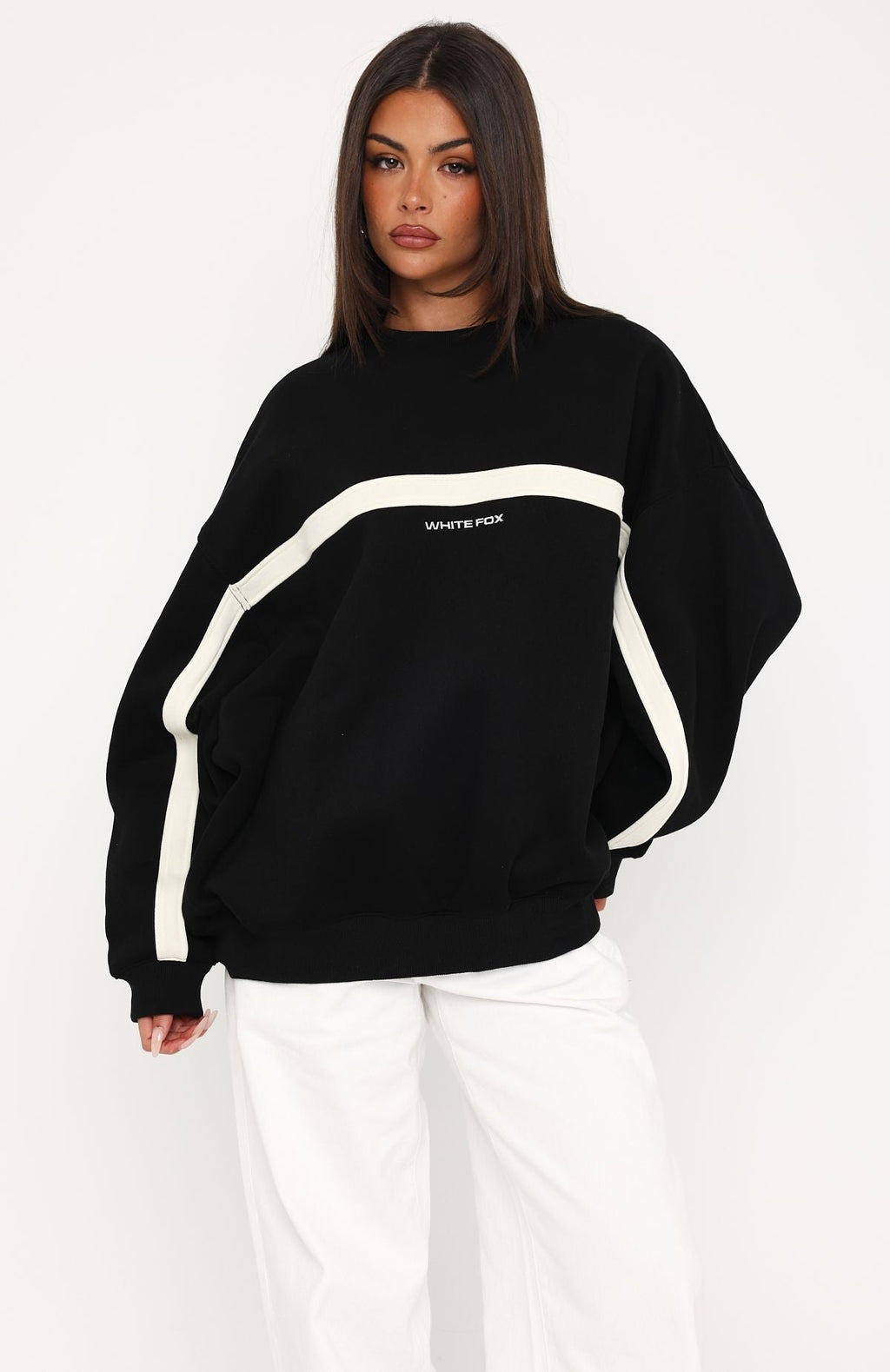 Trending Take Another Chance Oversized Drop Shoulder Sweater Black