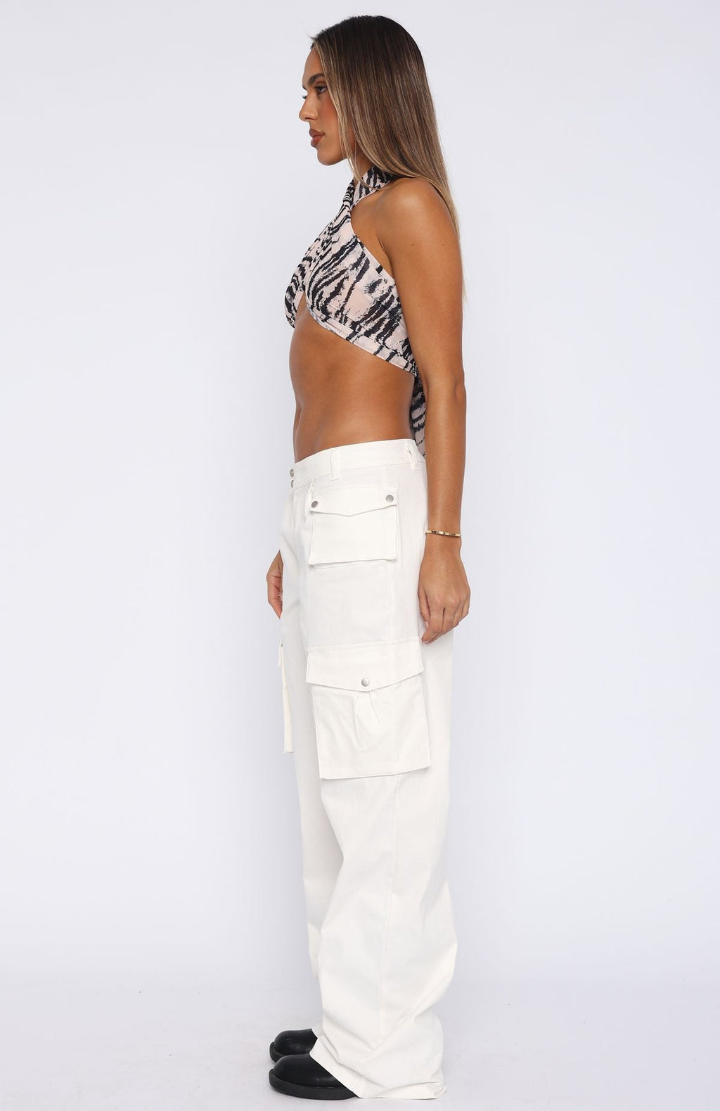 Trending Cant Compete Cargo Pants Off White