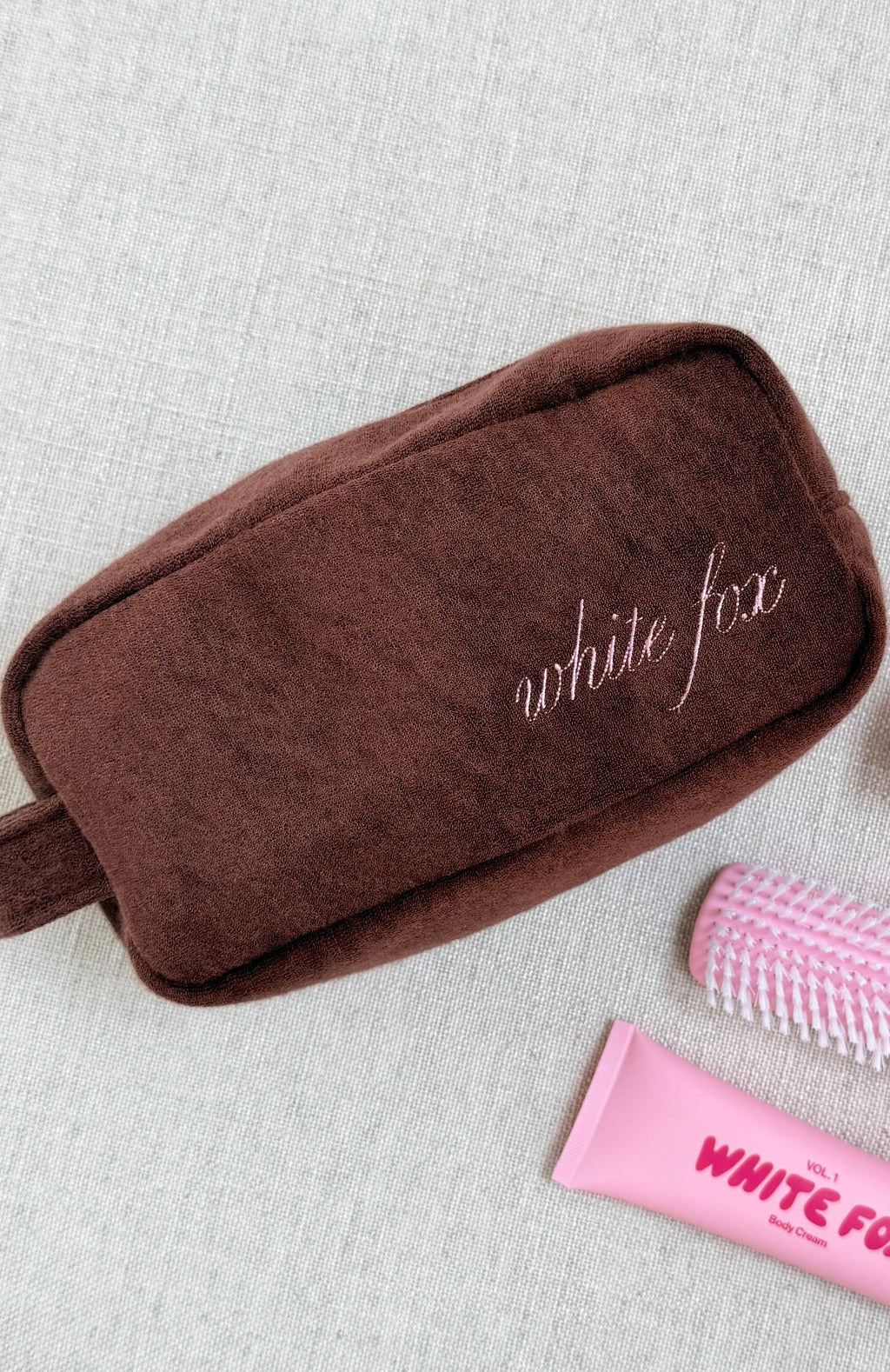 Trending Lillian Cosmetic Bag Chocolate