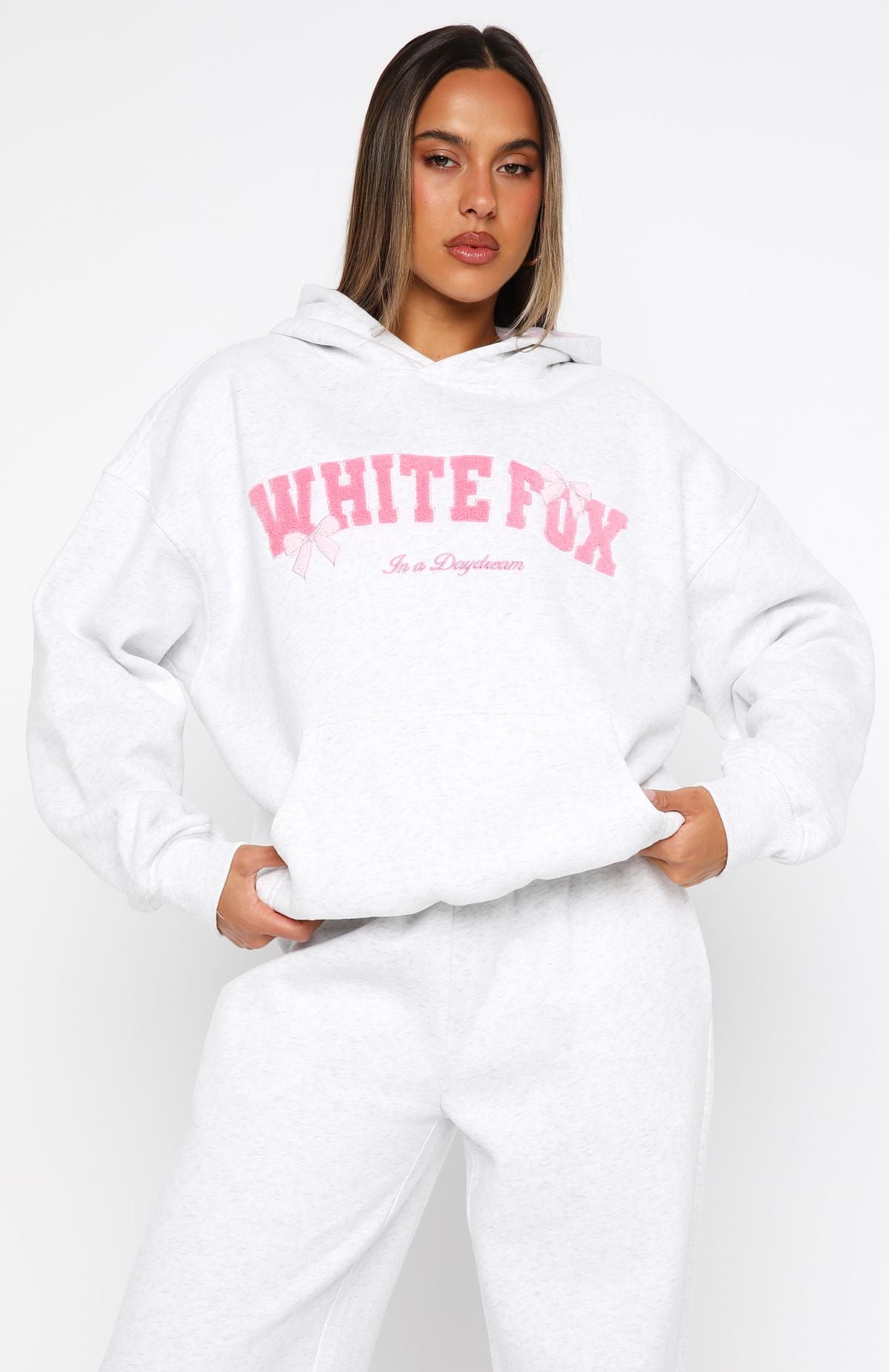 Trending Daydreamers Madeline Oversized Hoodie Grey Marle
