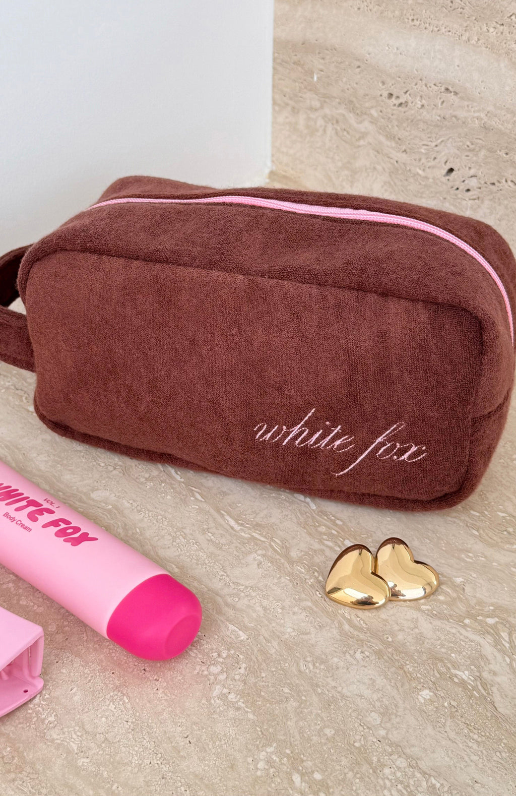 Trending Lillian Cosmetic Bag Chocolate