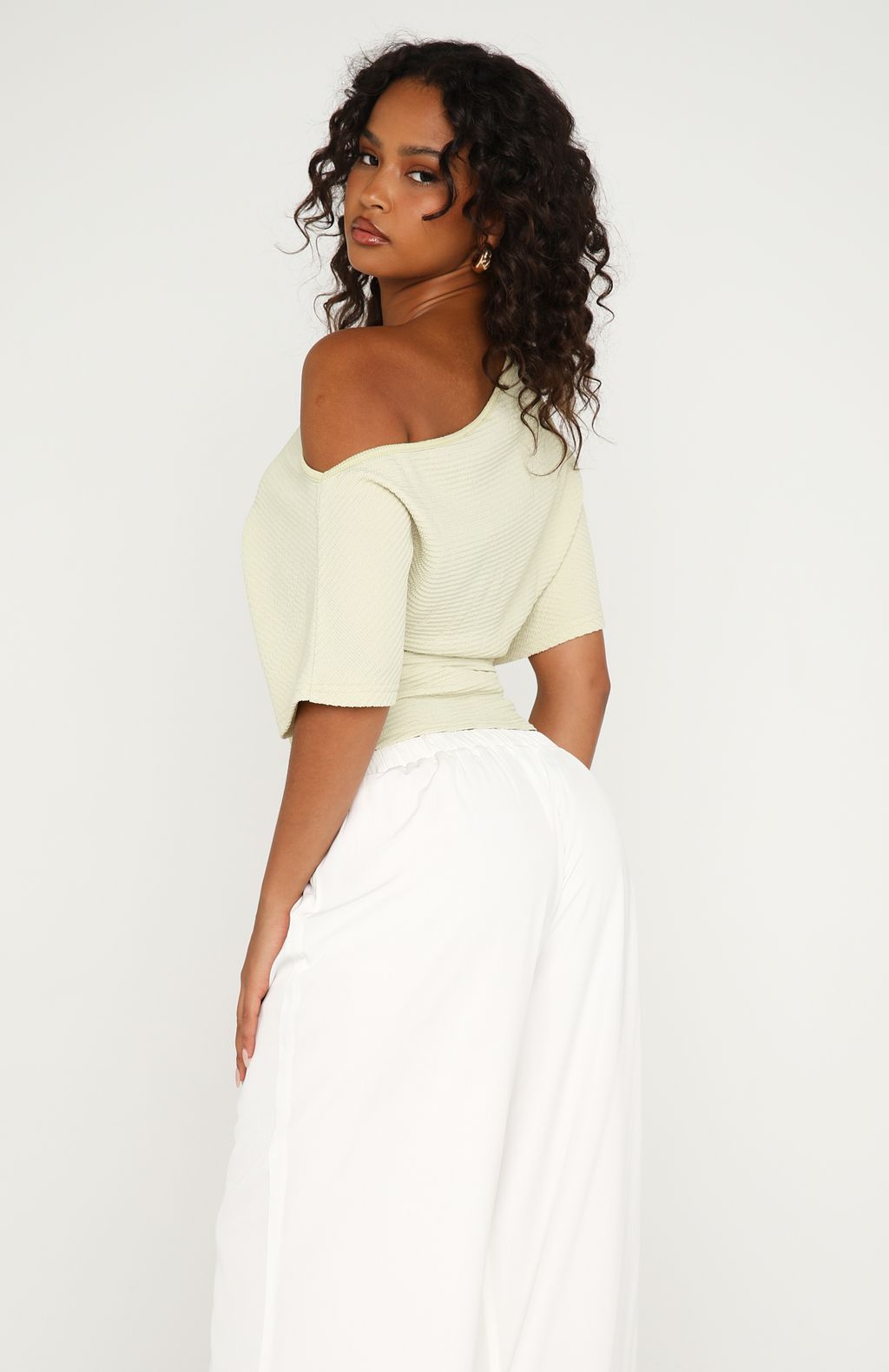 Trending Fateful Moment Cinched Top Matcha