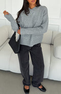 Trending Adelaide Knit Sweater Grey Marle