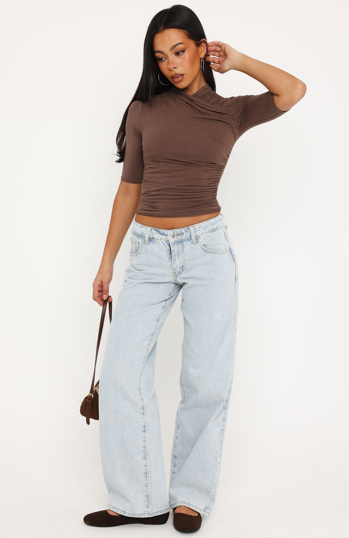 Trending Chelsea Low Rise Straight Leg Jeans Glacier Blue Wash