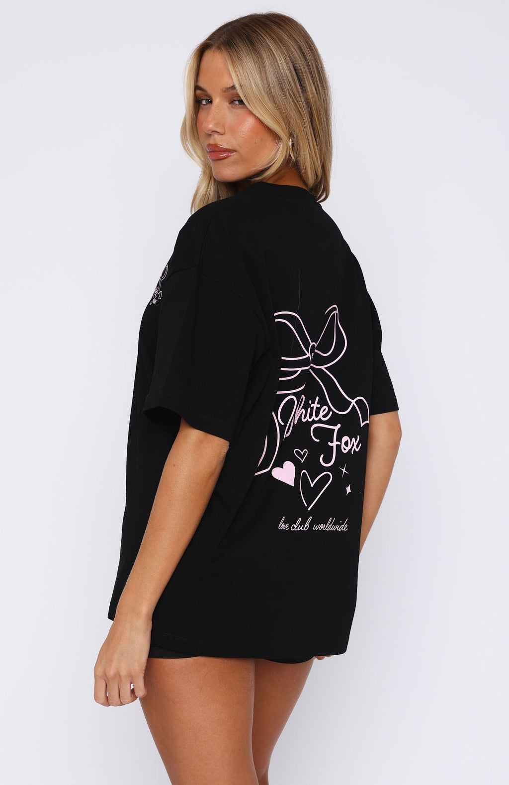 Trending Love You Forever Oversized Tee Black