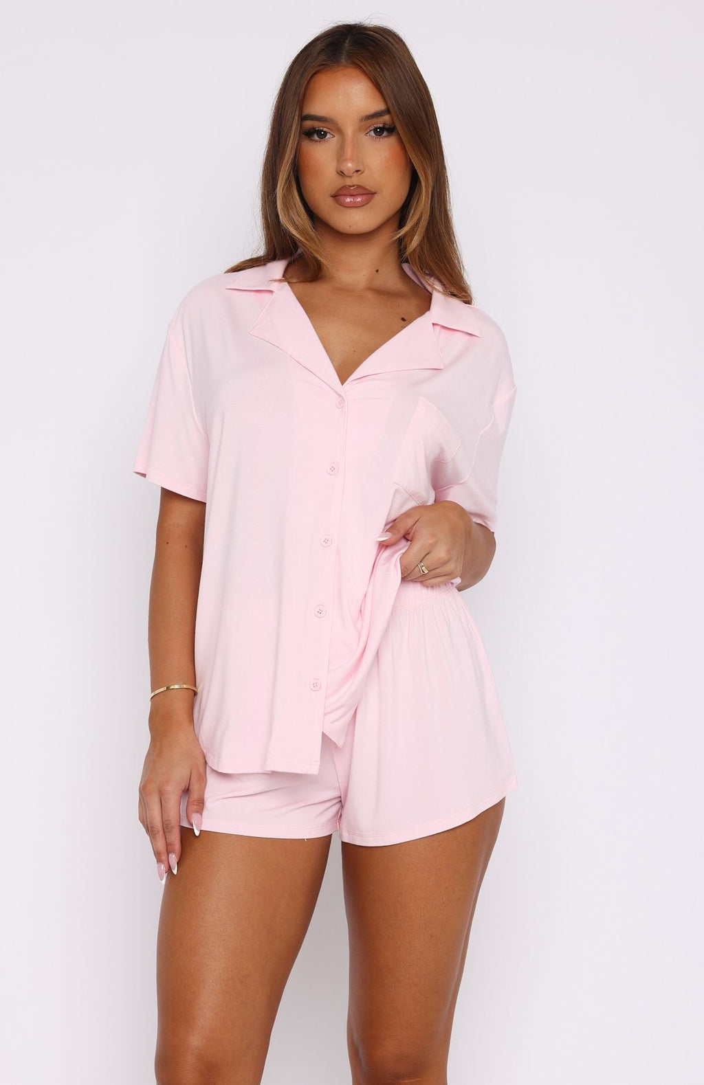 Trending Dreamscape Pyjama Set Baby Pink