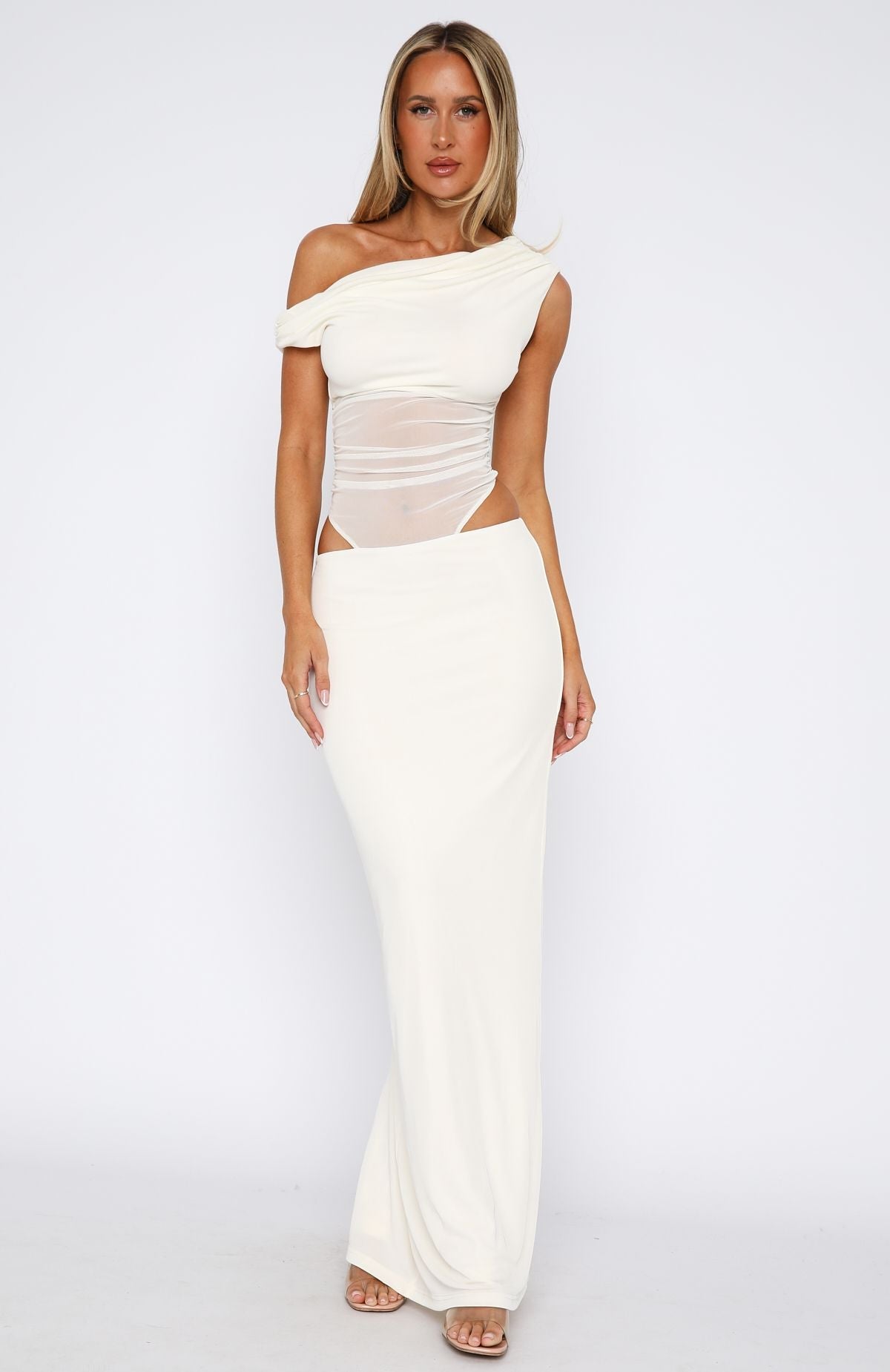 Trending Girls Night Maxi Dress White