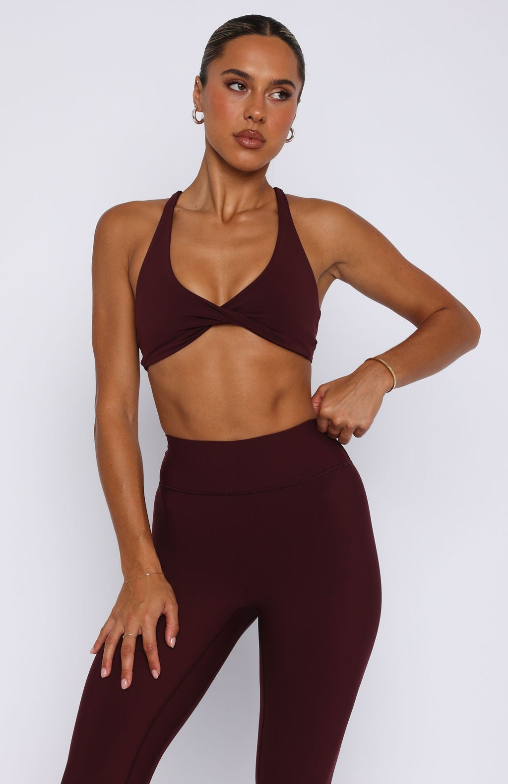 Trending High Definition Sports Bra Merlot