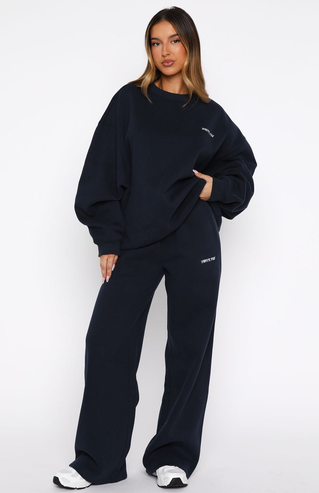 Trending Test Drive Oversized Sweater Dark Navy