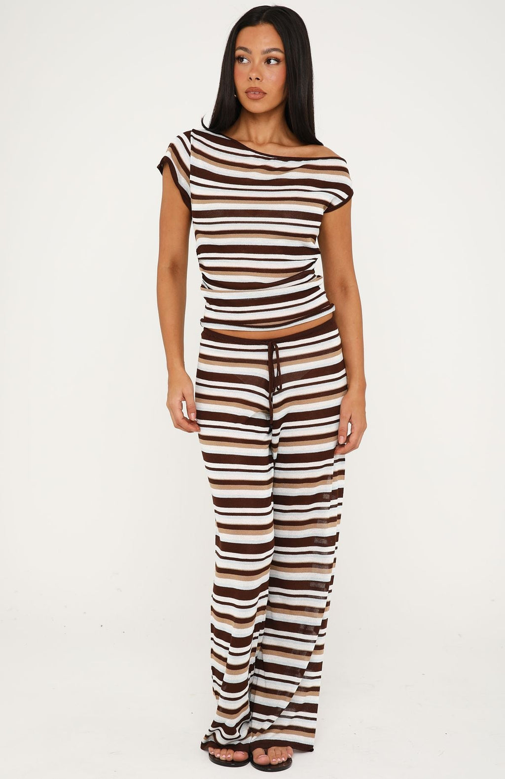 Trending Cant Catch Me Knit Pants Seaside Stripe