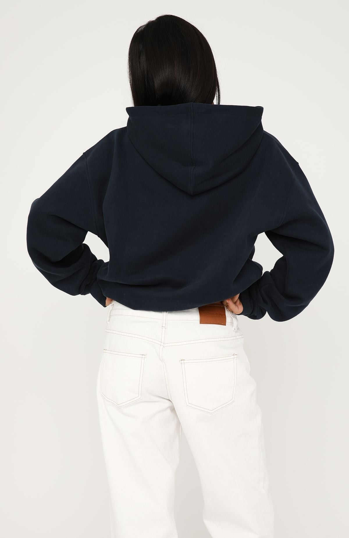 Trending No Matter What Happens Oversized Hoodie Navy