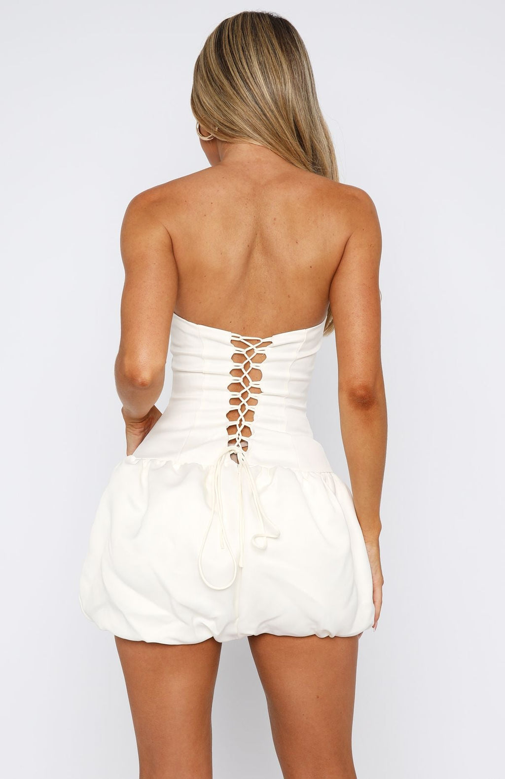 Trending Sunshine Serenade Mini Dress Cream