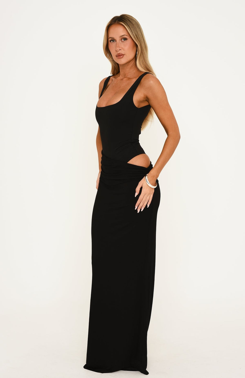Trending Catch My Smile Black Maxi Dress