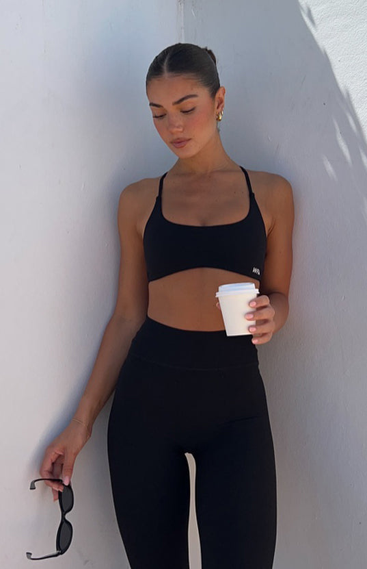 Trending Shes Healthy Sports Crop Black