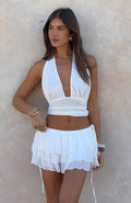 Trending Dolce Dreams Halter Top Off White