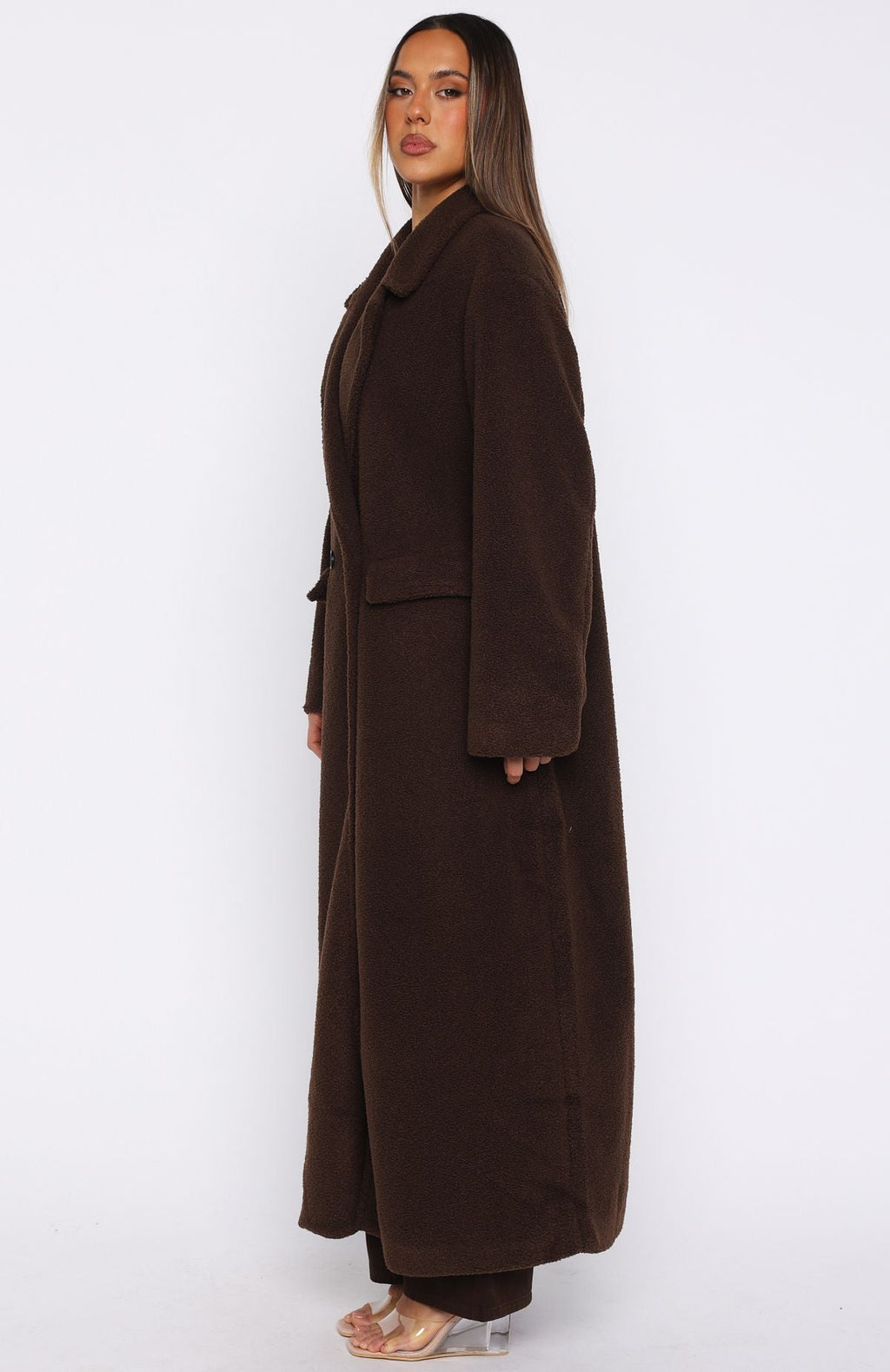 Trending Got To Go Teddy Coat Coffee
