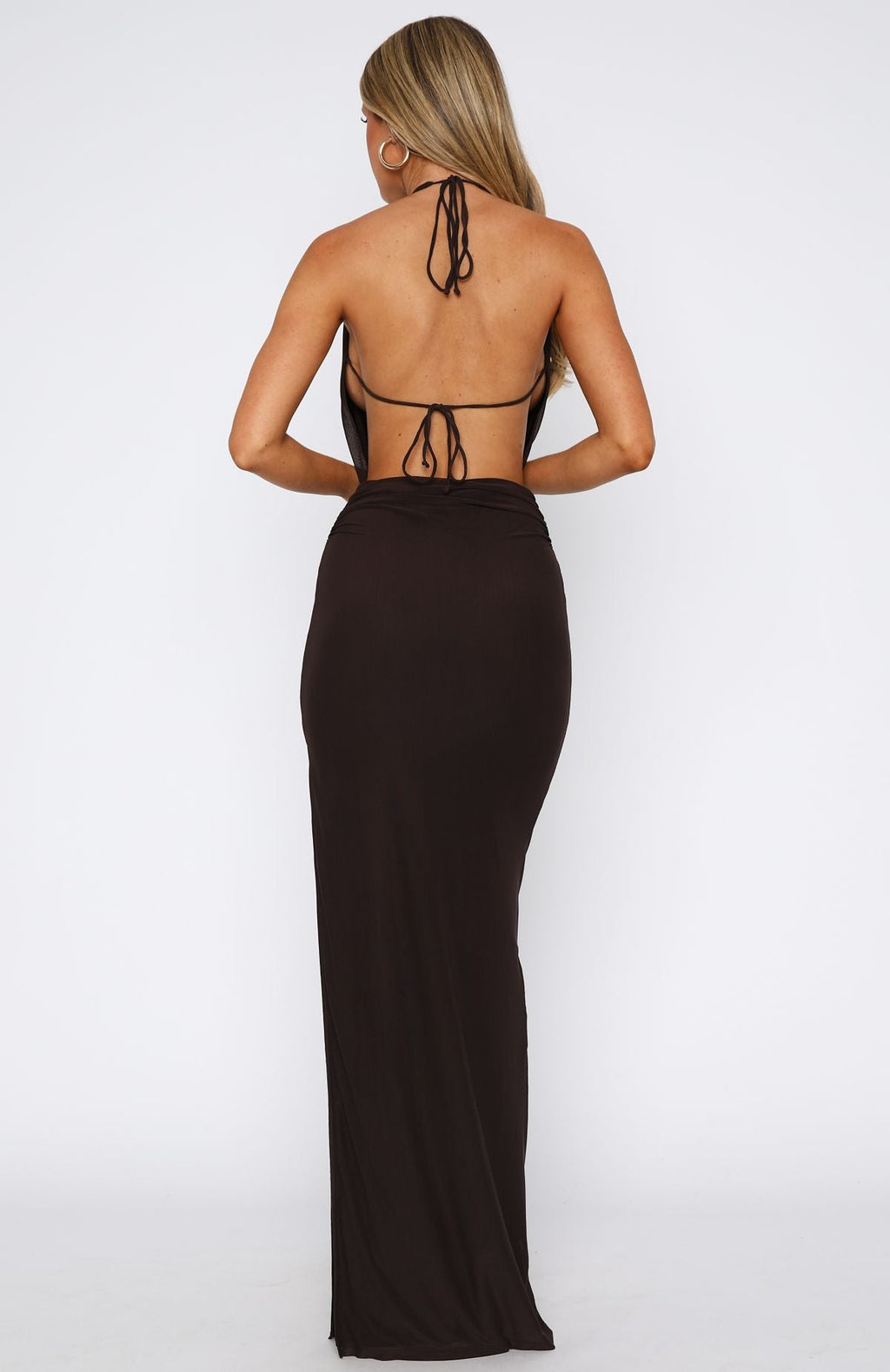 Trending Neither One Of Us Maxi Dress Chocolate