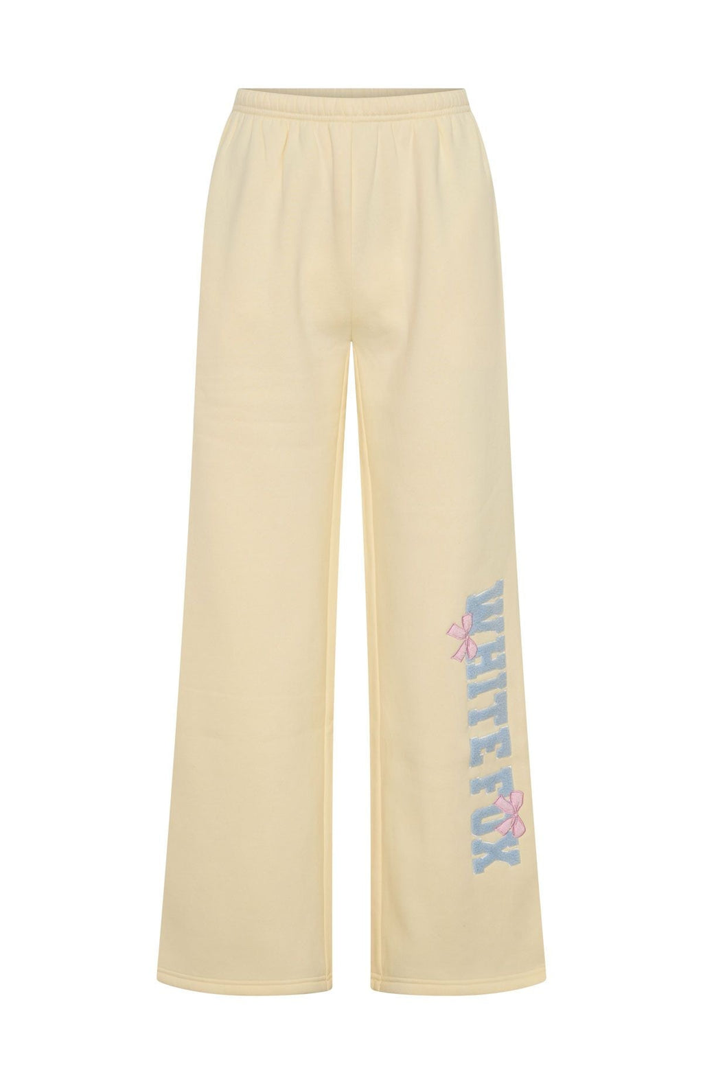 Trending Daydreamers Madeline Wide Leg Sweatpants Lemon