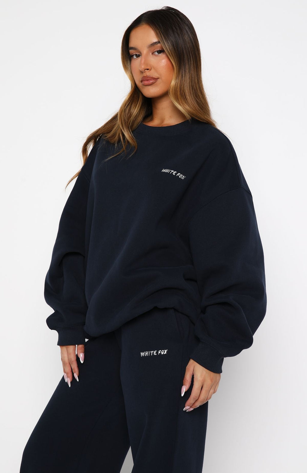 Trending Test Drive Oversized Sweater Dark Navy