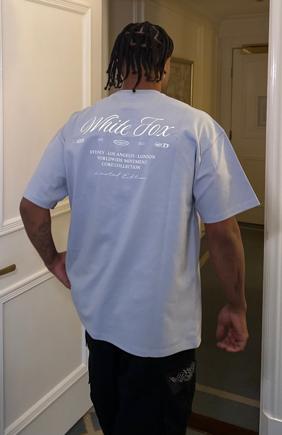 Trending At Second Glance Oversized Tee Light Blue