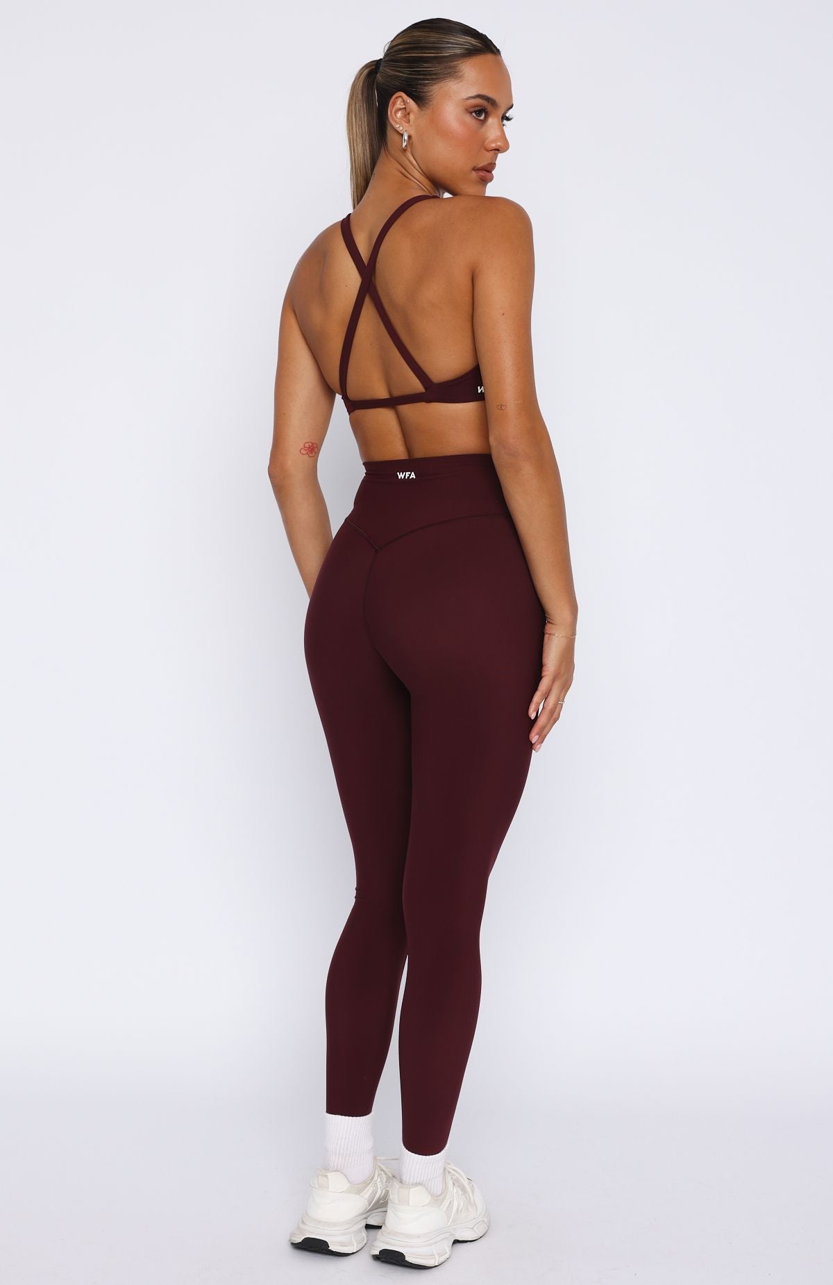 Trending Go Getter High Waisted Leggings Merlot