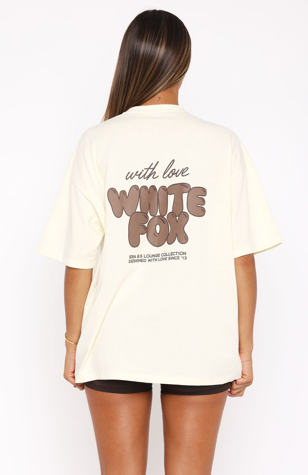 Trending With Love Always Oversized Tee Cream