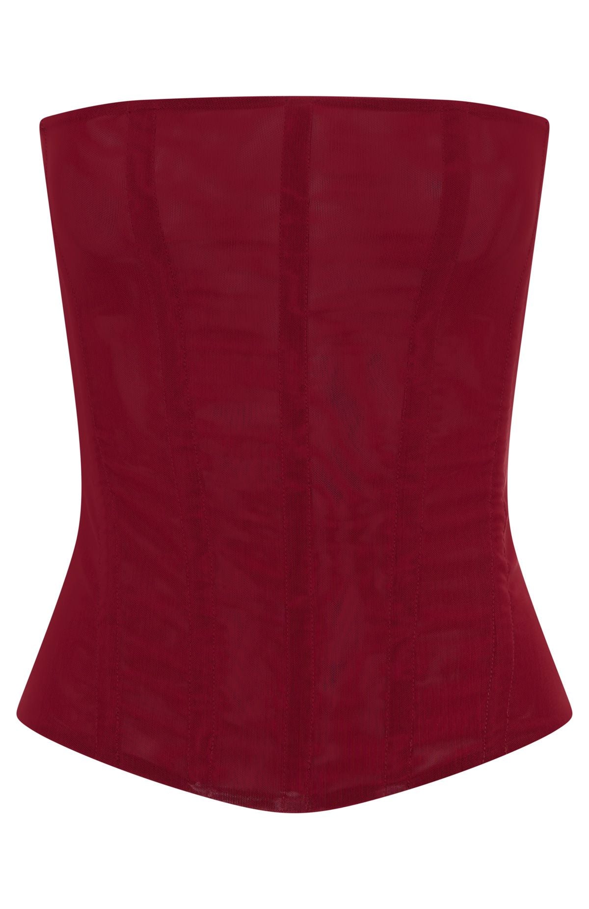 Trending Tell Me A Secret Strapless Bustier Wine