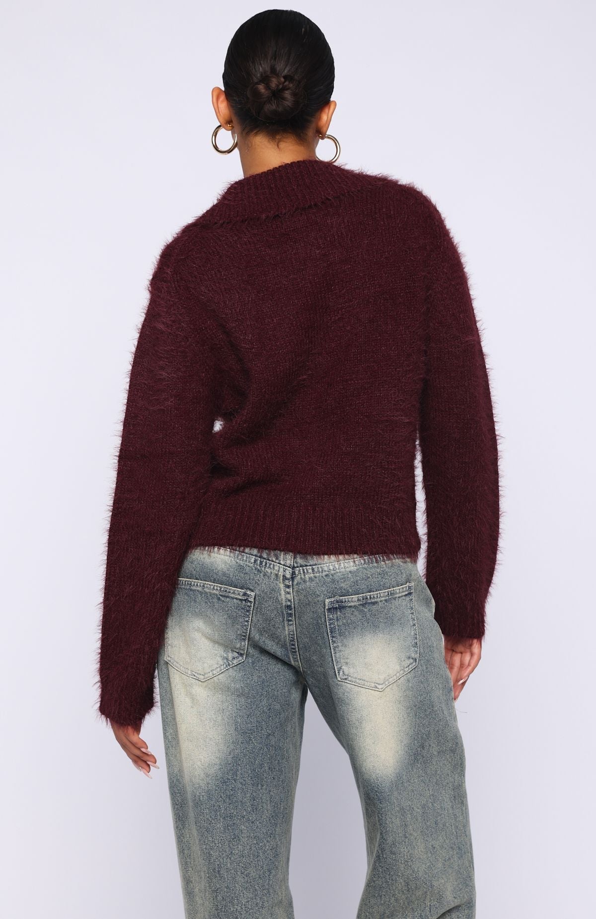 Trending Chill Luxe Knit Cardigan Merlot