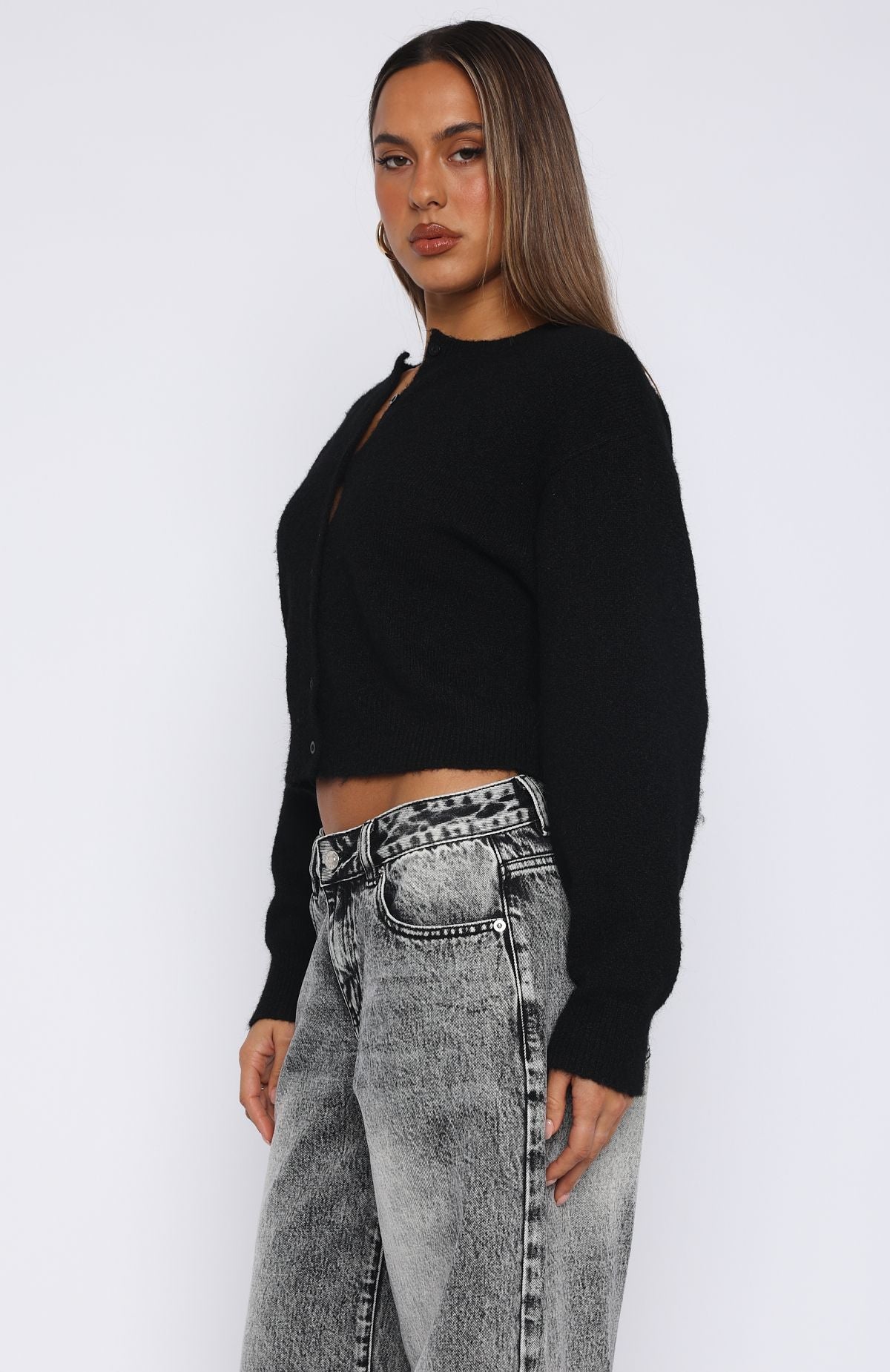 Trending Warm Whispers Knit Cardigan Black