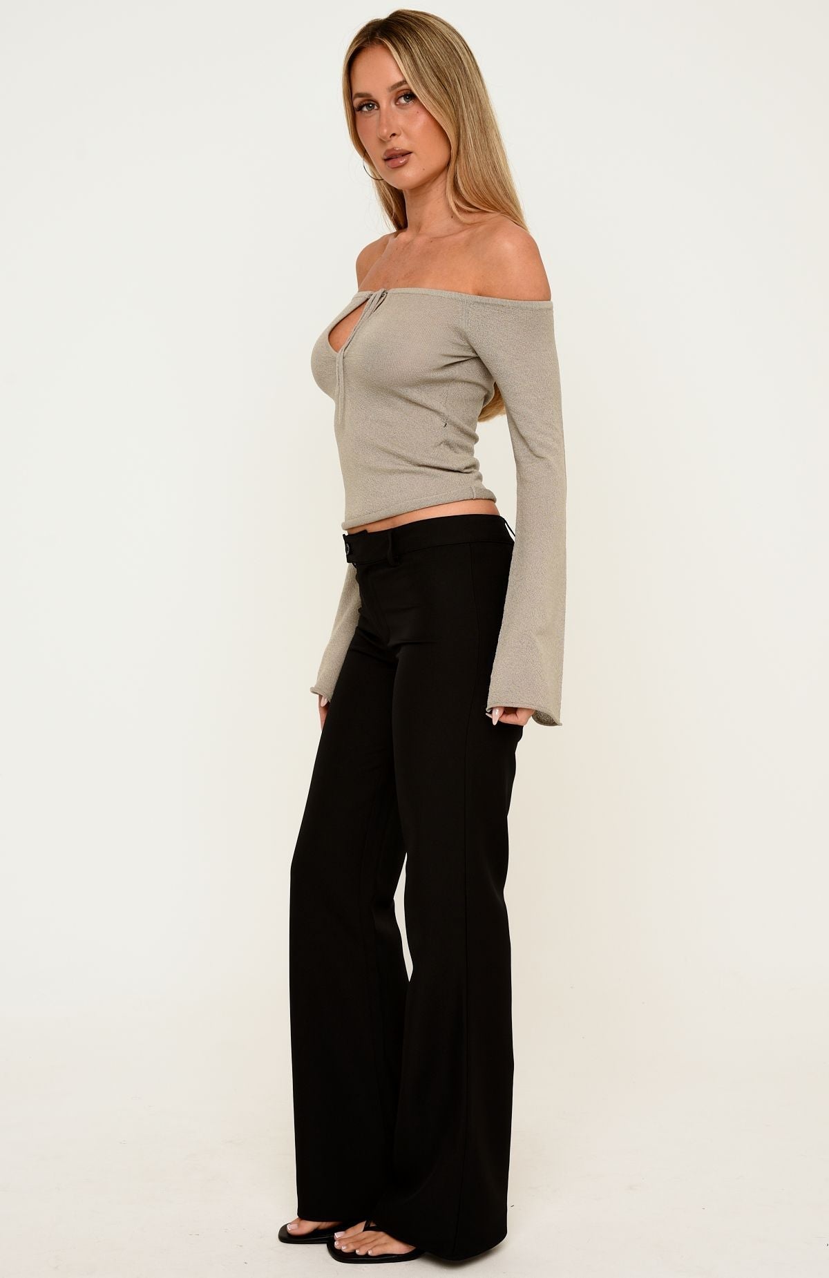 Trending Not Trying Pants Black