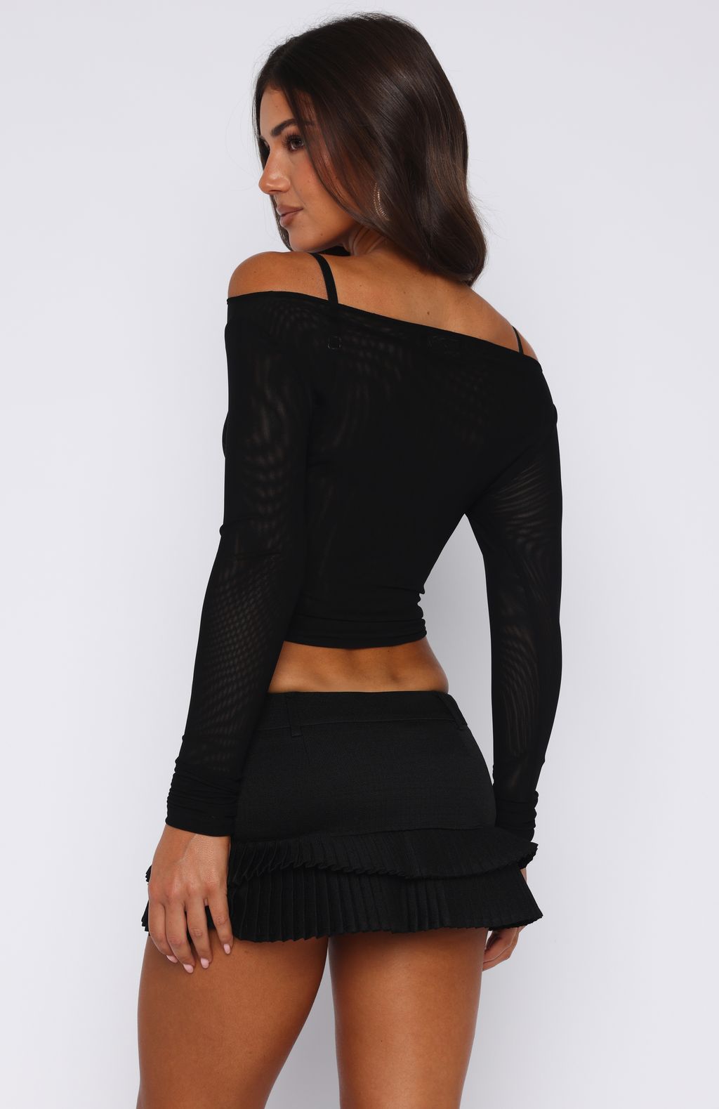 Trending Ignoring Me Mini Skort Black