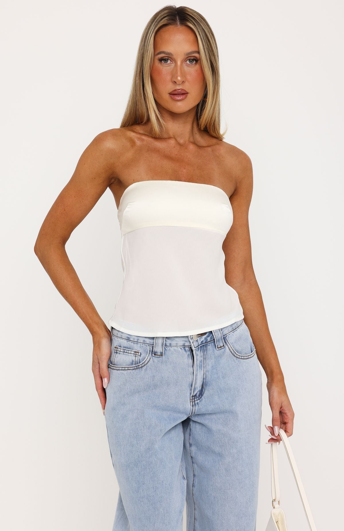 Trending Sweet Sunshine Strapless Top Butter