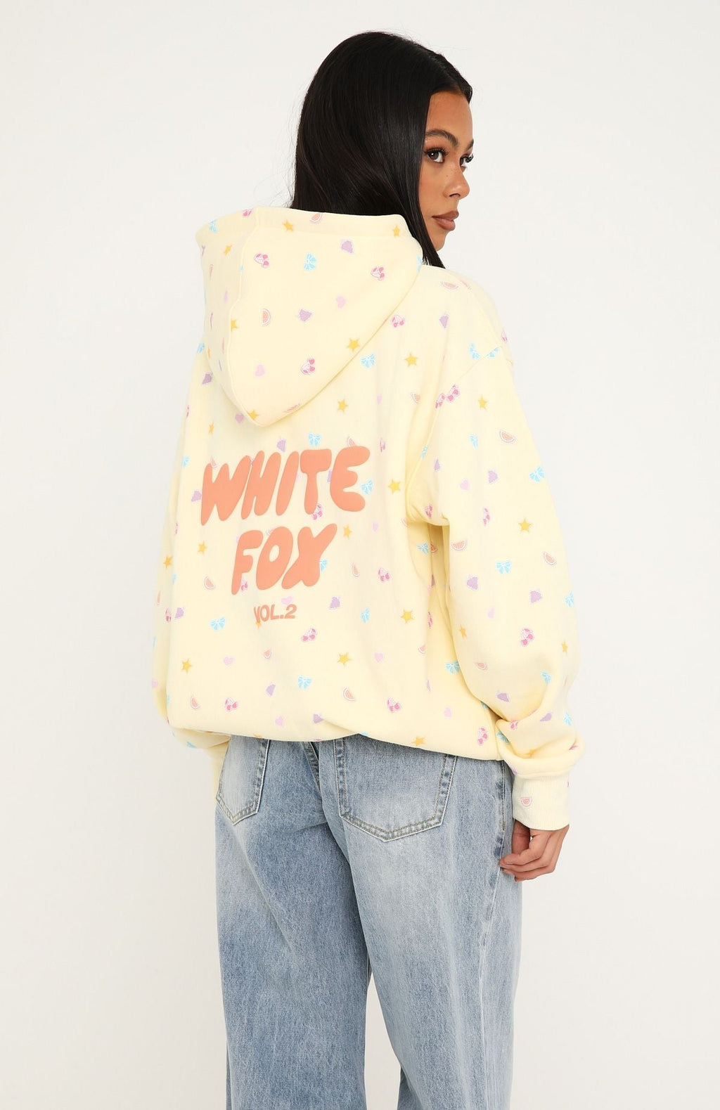 Trending Vol. 2 Printed Oversized Hoodie Lemon