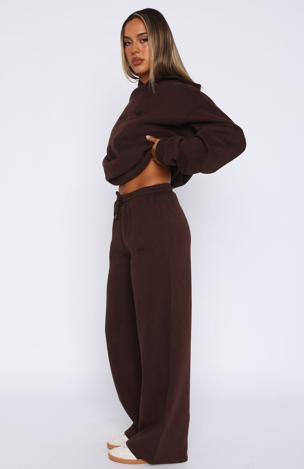 Trending Stay Lifted Wide Leg Sweatpants Bitter Chocolate