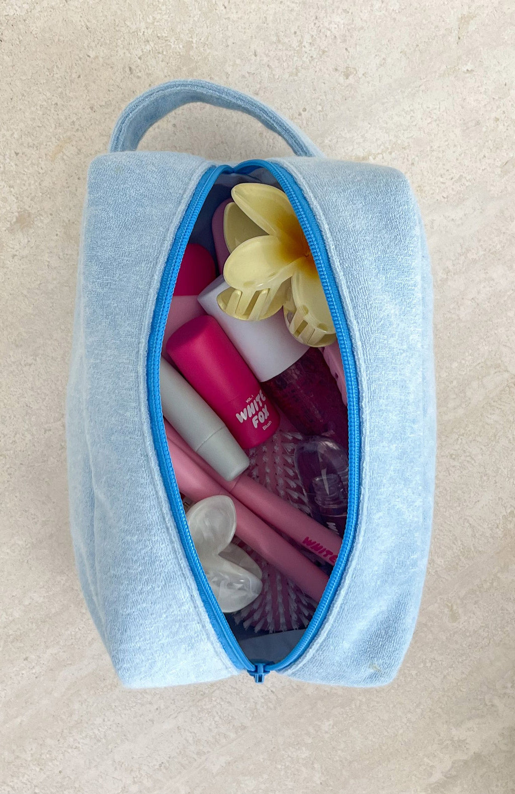 Trending Lillian Cosmetic Bag Baby Blue