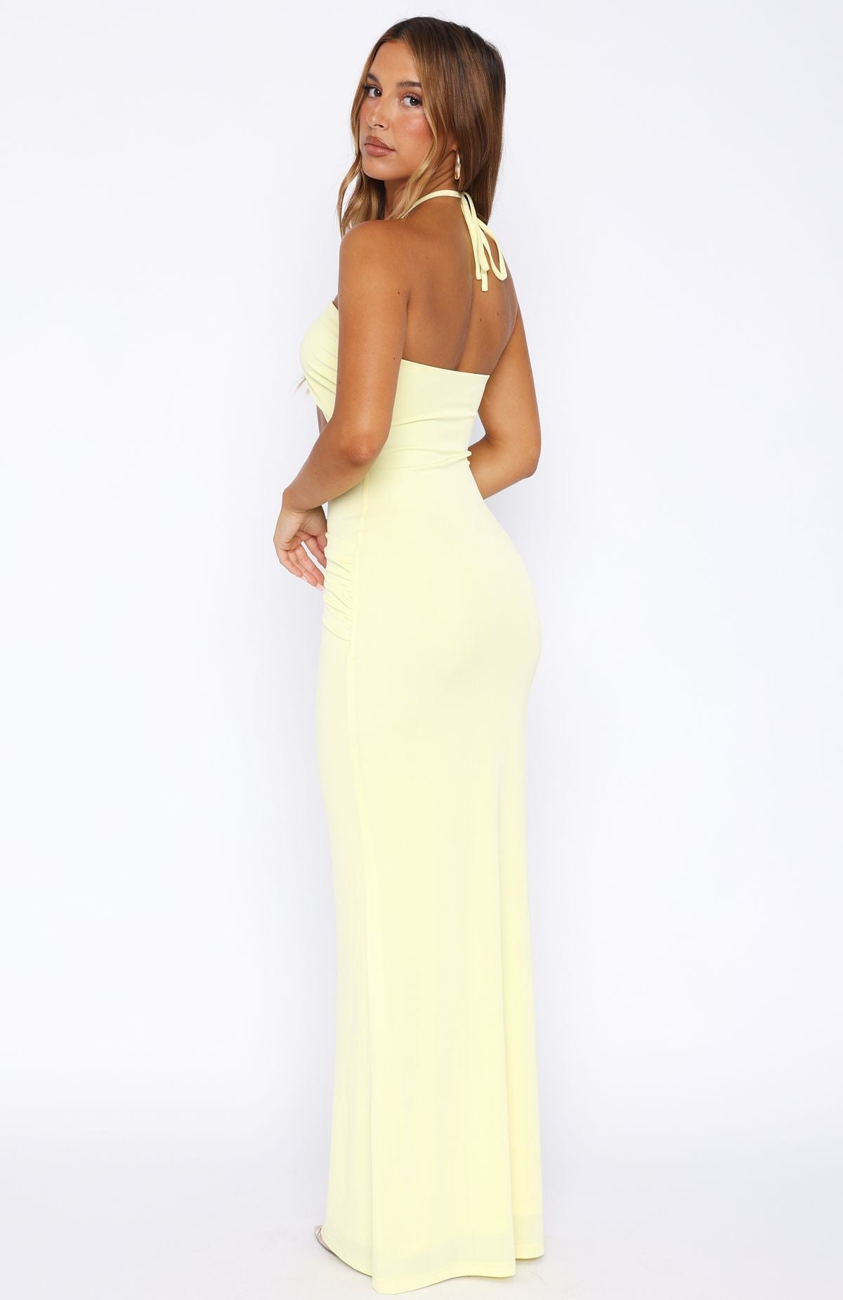 Trending Dont Take Too Long Maxi Dress Lemon