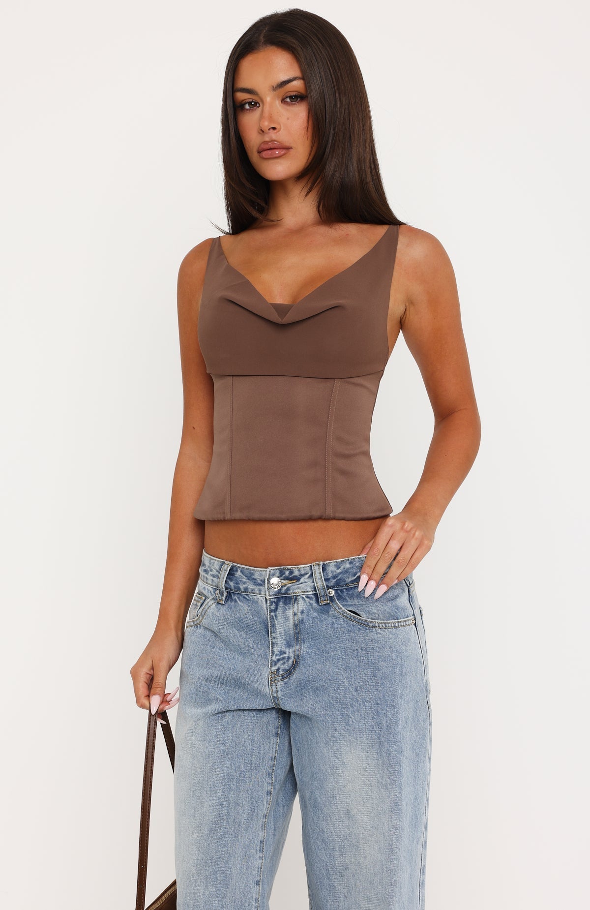 Trending Keep It Honest Bustier Mocha