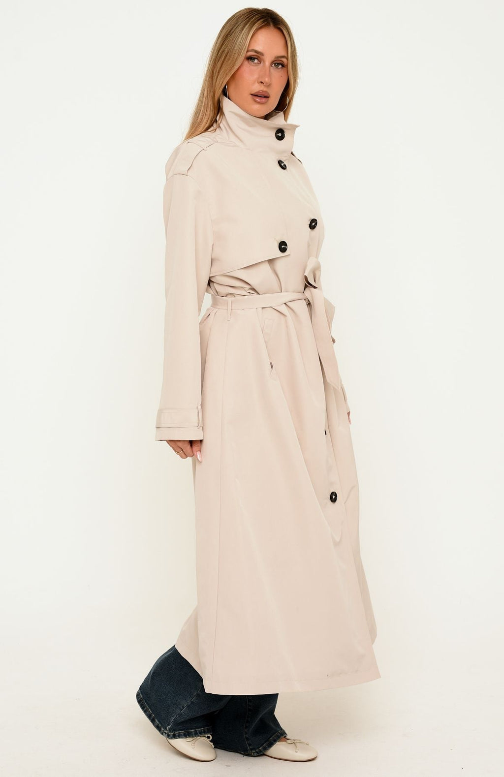 Trending Araminta Trench Coat Beige
