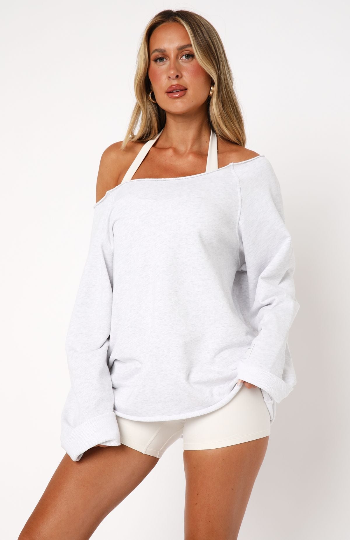 Trending Call It Love Sweater Light Grey Marle