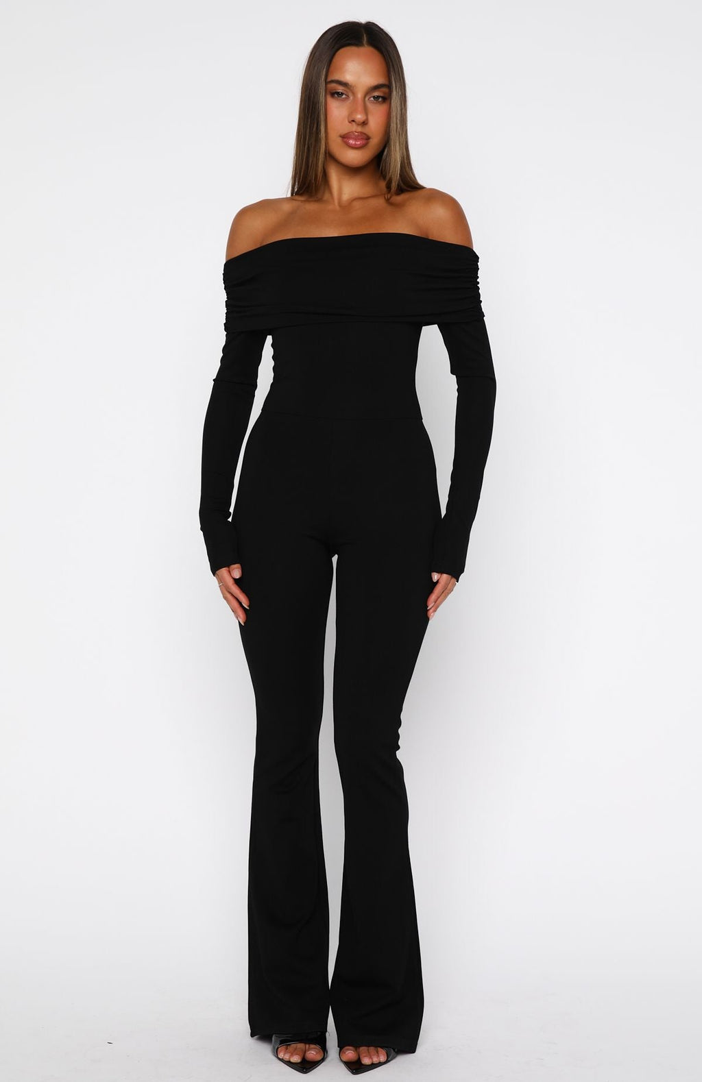 Trending For The Girls Long Sleeve Jumpsuit Black