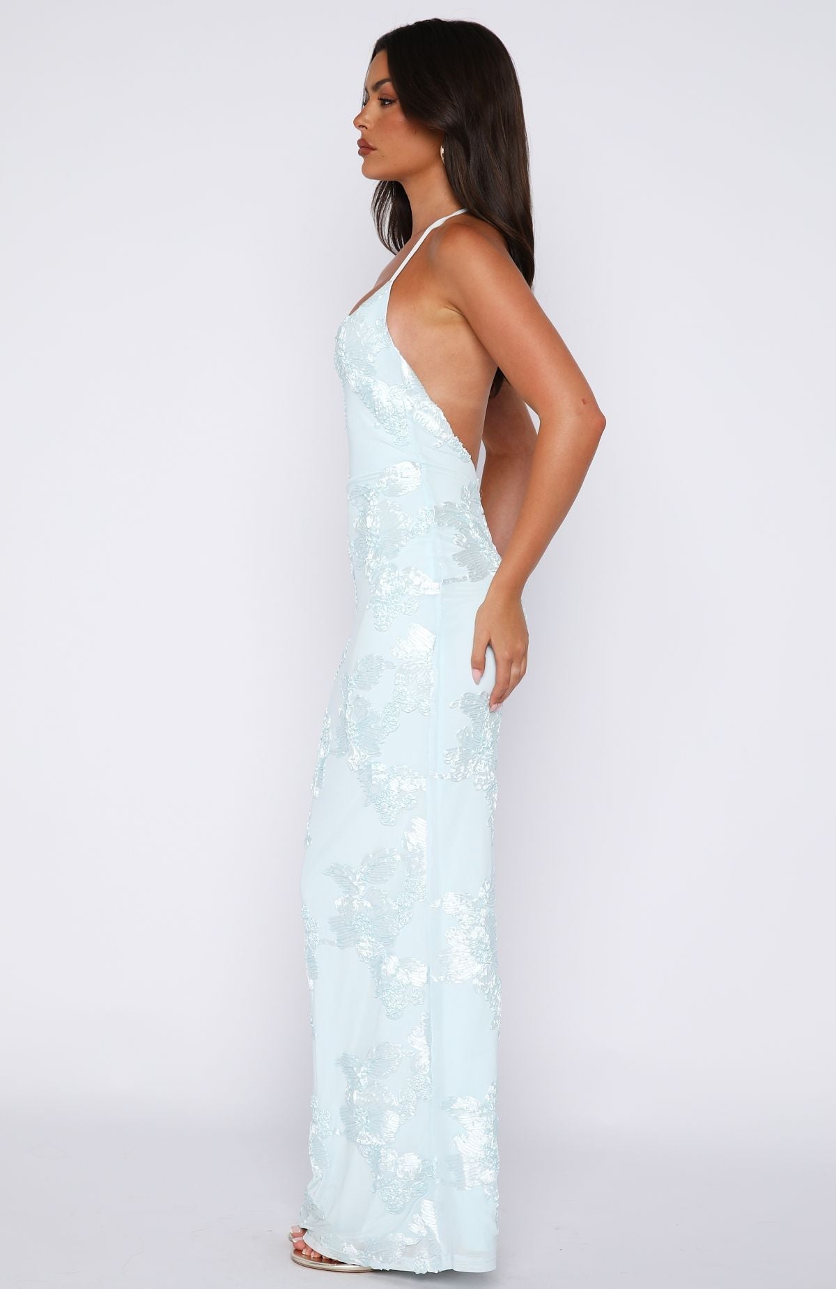 Trending Summer Ready Maxi Dress Baby Blue