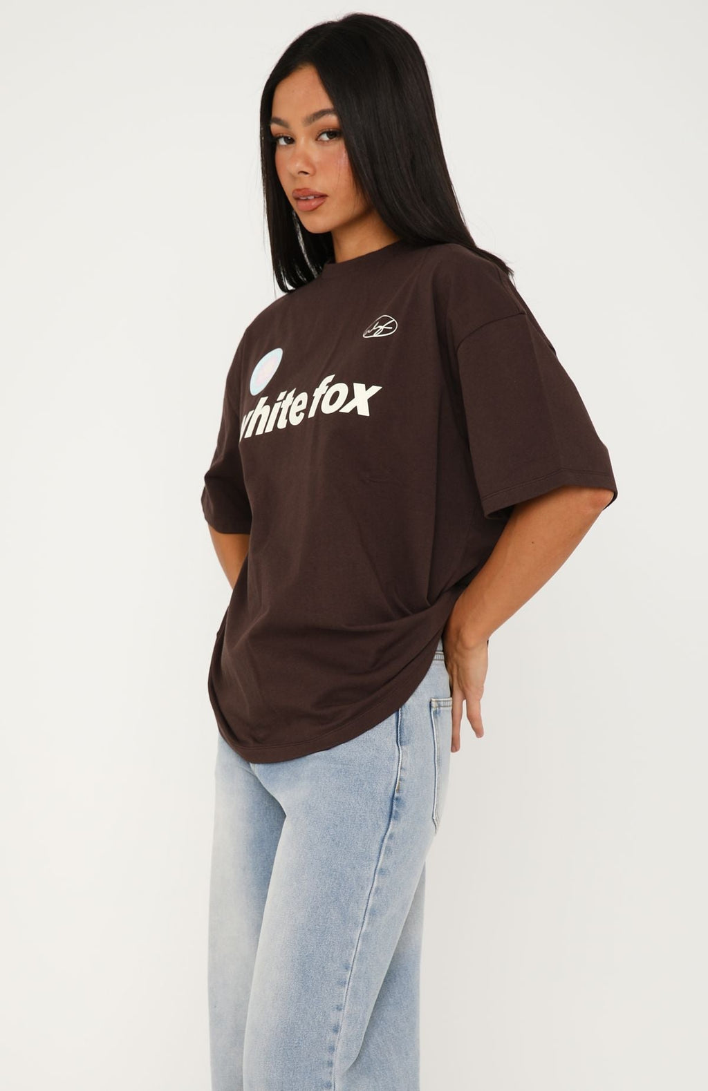 Trending No Matter What Happens Oversized Tee Chocolate